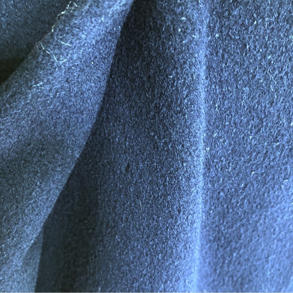 Vintage double breasted pure wool pea coat navy blue London Fog classic chunky - Picture 9 of 9